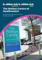 Front cover of Walton Centre partnership event report