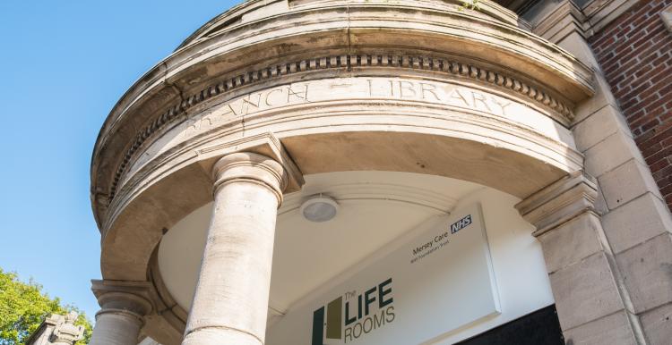 Photo of exterior of Life Rooms Walton building