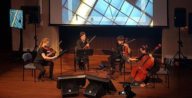 Photo of performance at the Victoria Gallery - part of the University of Liverpool concert series