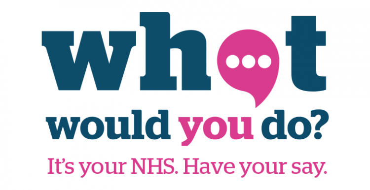 what would you do logo with text: What would you do? It's your NHS. Have your say.