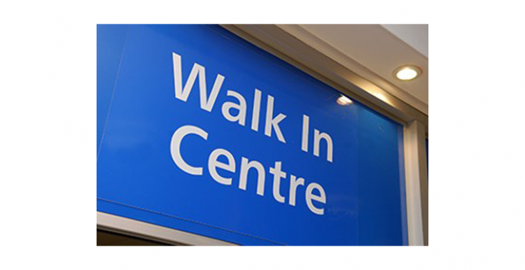Image of walk-in centre signage