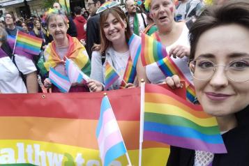 Members of the Healthwatch Liverpool team at LCR Pride in 2022