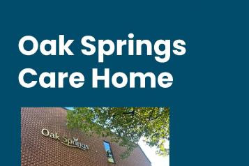 front cover of Oak Springs Care Home Enter and View report