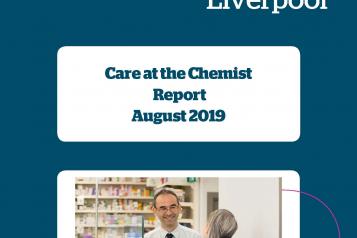 Image of front cover of the Care at the Chemist report