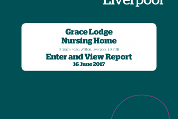 Image of front cover of Grace Lodge Enter and View Report