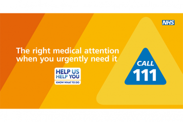 The right medical attention when you urgently need it Call 111 banner