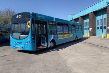 image of NHS Covid-19 Vaccination bus