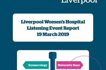 Image of Front Cover of Liverpool Women's Hospital 2019 report