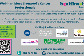 Webinar: Meet Liverpool's Cancer Professionals poster