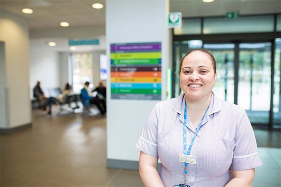 NHS staffing image of member of NHS staff