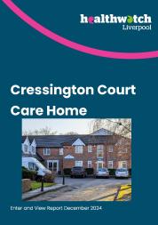 Front cover of Cressington Court Care Home Enter and View Report