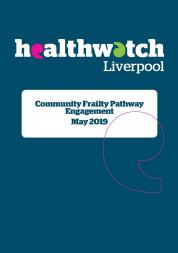 Image of front cover of community frailty pathway engagement report