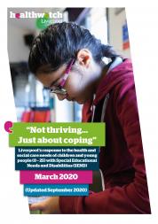 image of front cover of Healthwatch Liverpool SEND report
