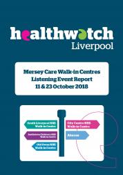 Image of front cover of Walk-in Centre reports